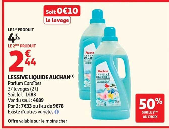LESSIVE LIQUIDE AUCHAN