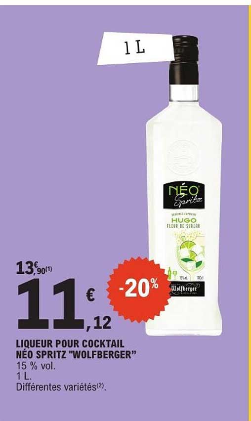 LIQUEUR POUR COCKTAIL NÉO SPRITZ "WOLFBERGER"