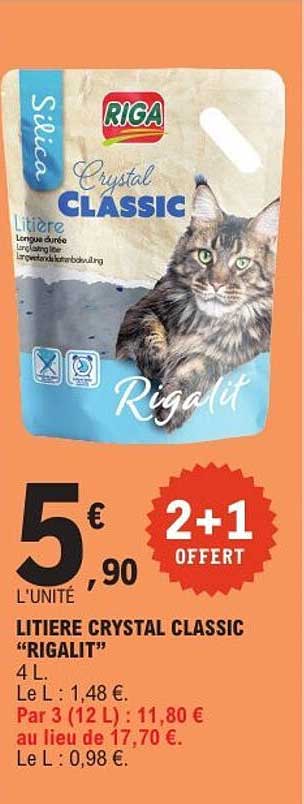 LITIERE CRYSTAL CLASSIC “RIGALIT”