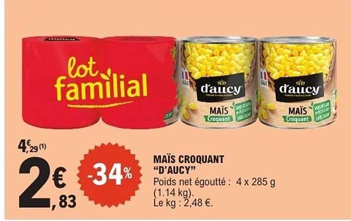MAÏS CROQUANT “D'AUCY”
