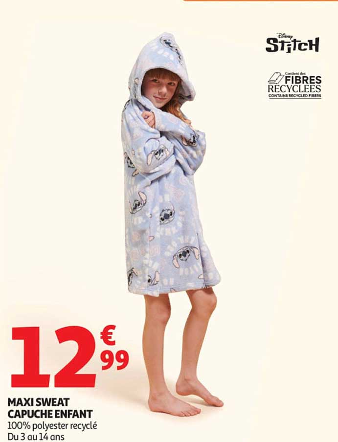 MAXI SWEAT CAPUCHE ENFANT