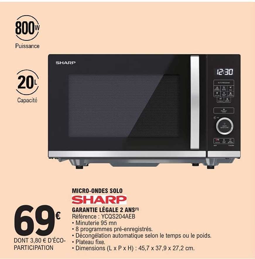 MICRO-ONDES SOLO SHARP