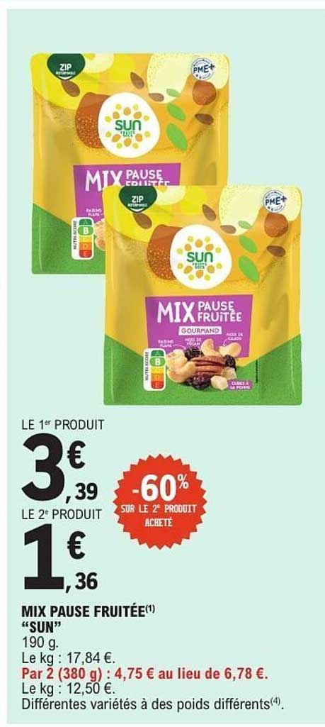 MIX PAUSE FRUITÉE "SUN"