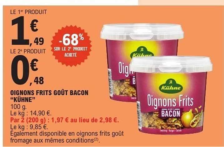 OIGNONS FRITS GOÛT BACON “KÜHNE”
