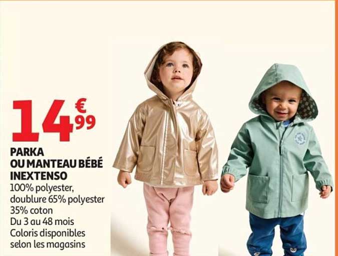 PARKA OU MANTEAU BÉBÉ INEXTENSO
