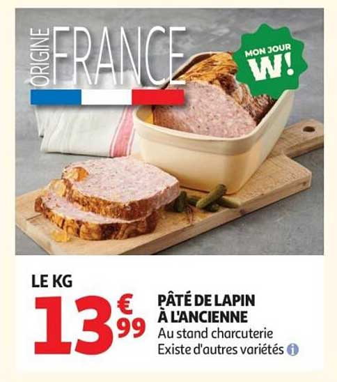 PÂTÉ DE LAPIN À L’ANCIENNE
