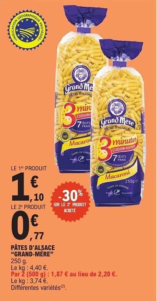 PÂTES D'ALSACE "GRAND-MERE"