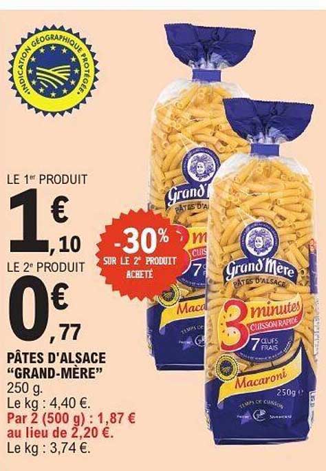 PÂTES D'ALSACE “GRAND-MÈRE”