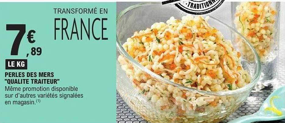 PERLES DES MERS "QUALITE TRAITEUR"