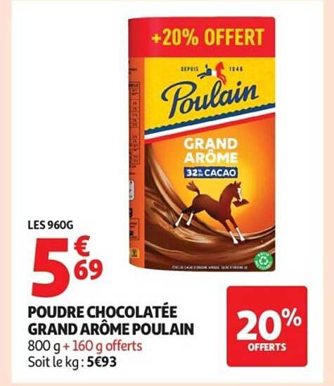 POUDRE CHOCOLATÉE GRAND ARÔME POULAIN