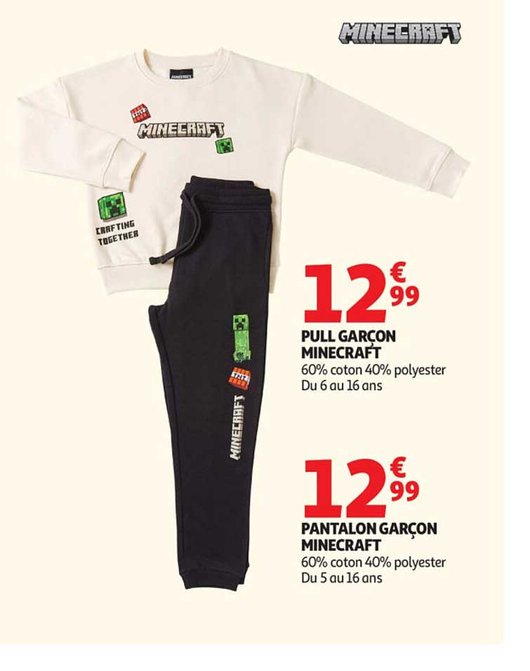 PULL GARÇON MINECRAFT