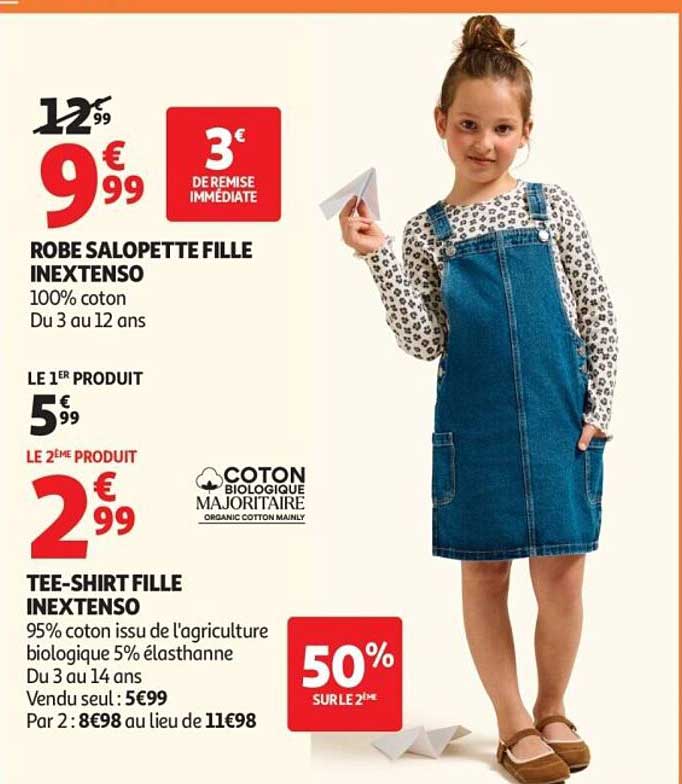 ROBE SALOPETTE FILLE INEXTENSO