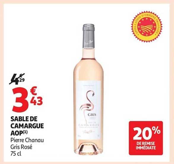 SABLE DE CAMARGUE AOP(1) Pierre Chanau Gris Rosé 75 cl