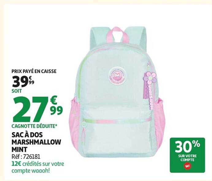 SAC À DOS MARSHMALLOW MINT