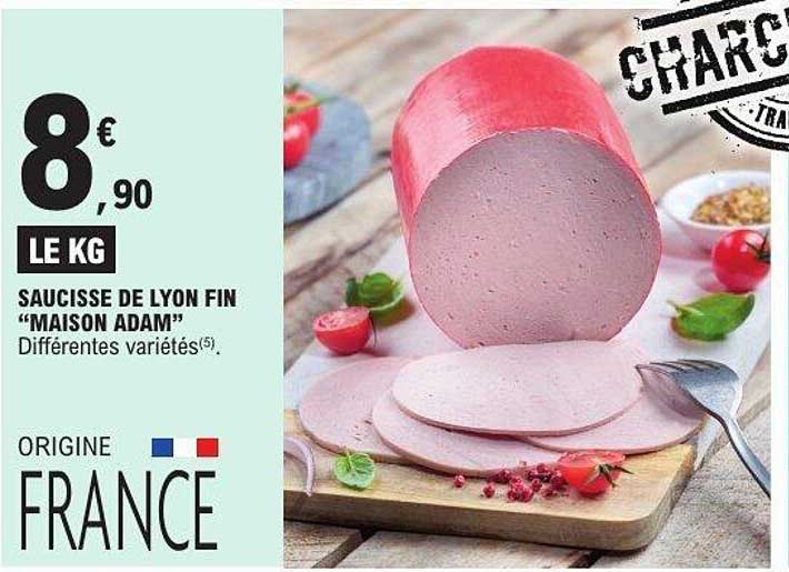 SAUCISSE DE LYON FIN "MAISON ADAM"