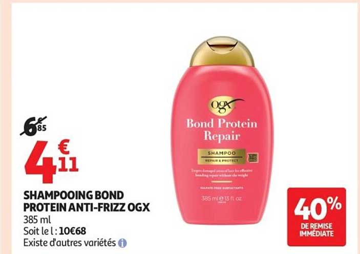 SHAMPOOING BOND PROTEIN ANTI-FRIZZ OGX