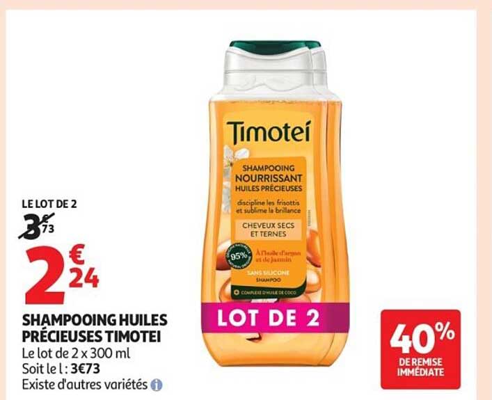 SHAMPOOING HUILES PRÉCIEUSES TIMOTEI