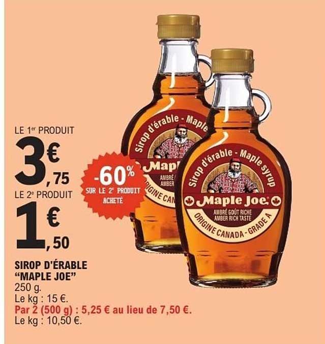 SIROP D'ÉRABLE "MAPLE JOE"