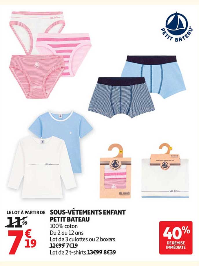SOUS-VÊTEMENTS ENFANT PETIT BATEAU