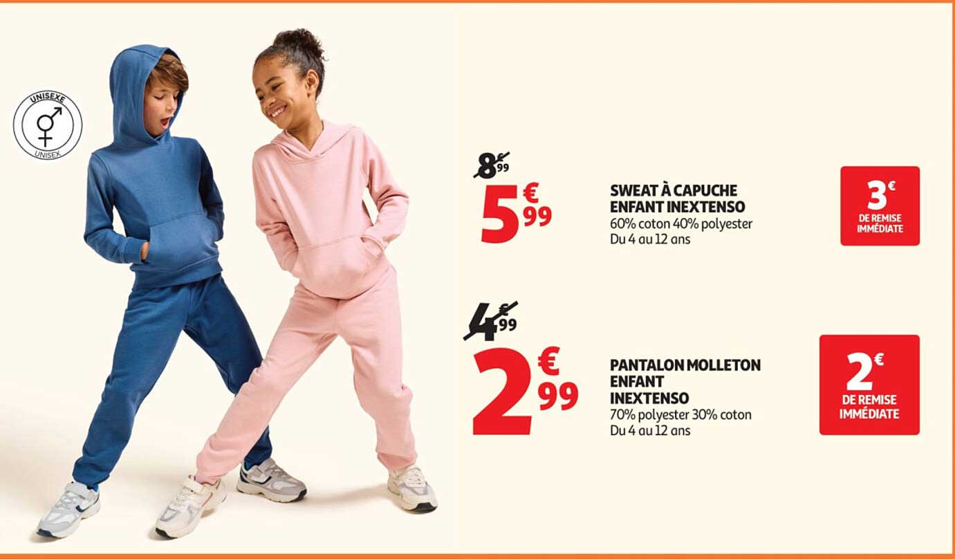 SWEAT À CAPUCHE ENFANT INEXTENSO