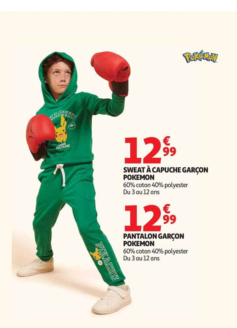 SWEAT À CAPUCHE GARÇON POKEMON