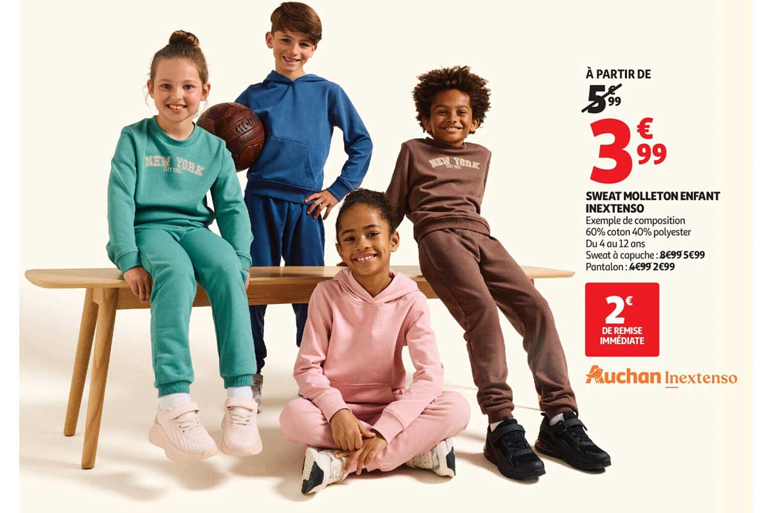 SWEAT MOLLETON ENFANT INEXTENSO