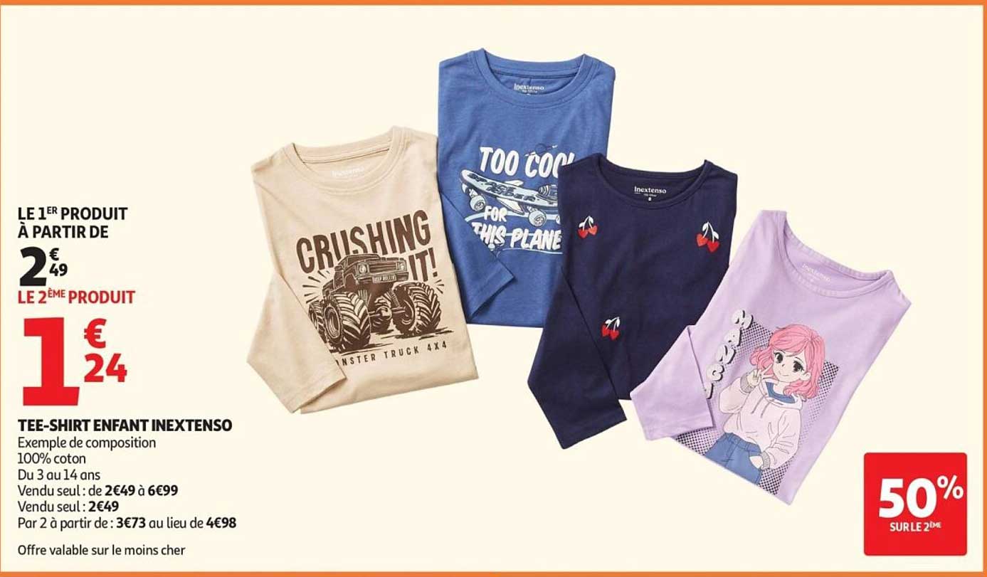TEE-SHIRT ENFANT INEXTENSO