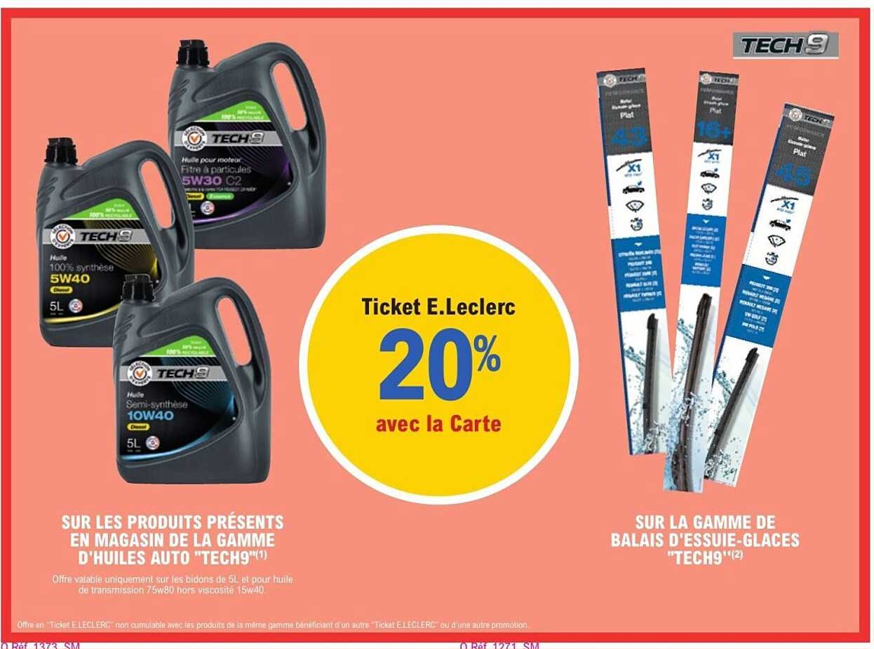 Ticket E.Leclerc 20% avec la Carte