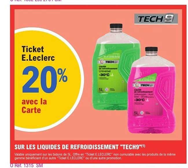 Ticket E.Leclerc 20% avec la Carte