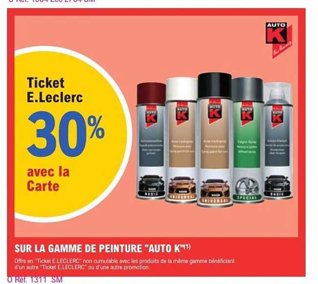 Ticket E.Leclerc 30% avec la Carte