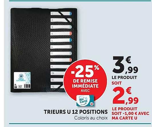 TRIEURS U 12 POSITIONS