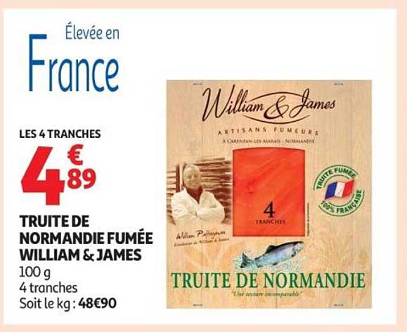 TRUITE DE NORMANDIE FUMÉE WILLIAM & JAMES