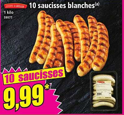 10 saucisses blanches