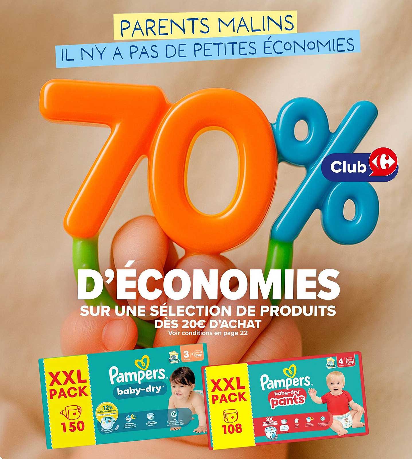 70% D’ÉCONOMIES SUR UNE SÉLECTION DE PRODUITS DÈS 20€ D’ACHAT