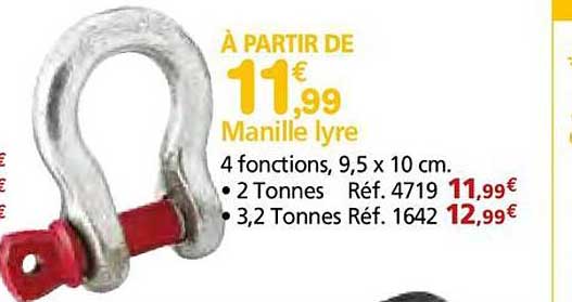 À PARTIR DE 11€ Manille lyre
