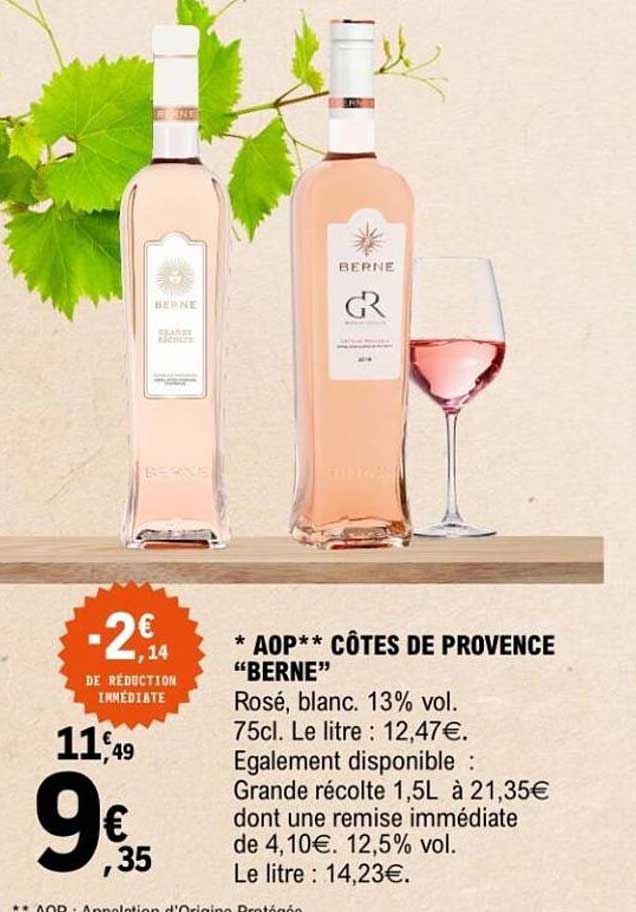 AOP Côtes de Provence "Berne"