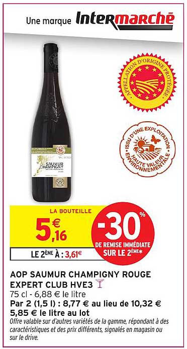 AOP SAUMUR CHAMPIGNY ROUGE EXPERT CLUB HVE3