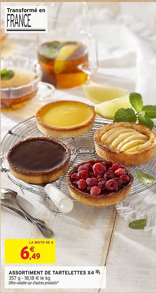 ASSORTIMENT DE TARTELETTES X4