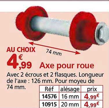 Axe pour roue