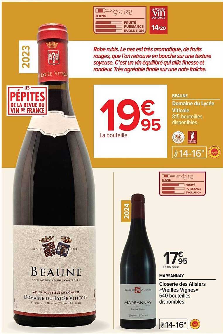 Beaune Domaine du Lycée Viticole