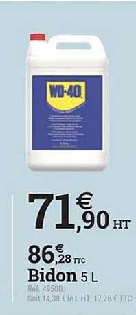 Bidon 5 L de WD-40