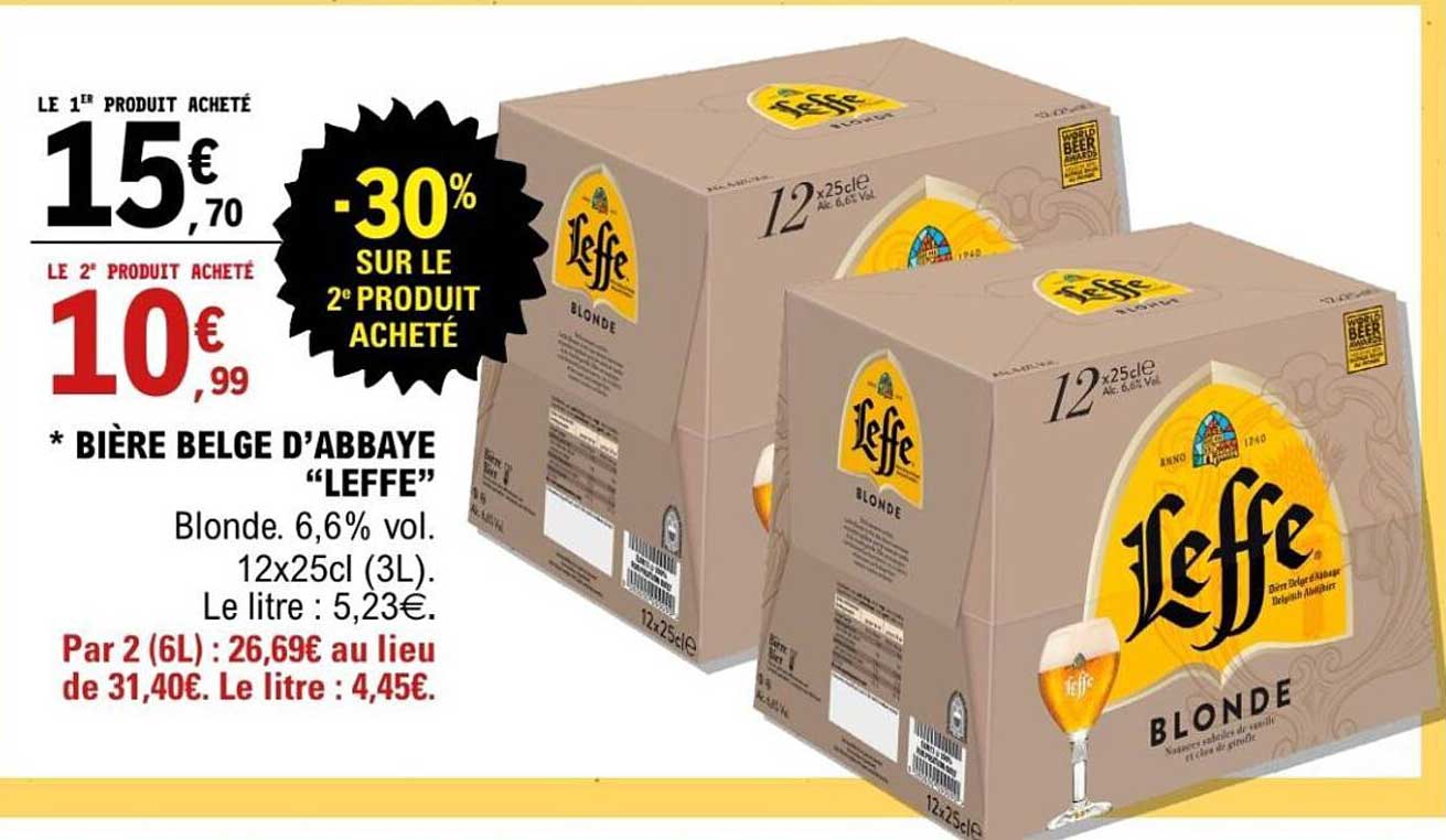 Bière Belge d'Abbaye "Leffe"