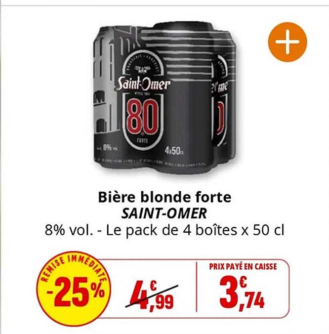 Bière blonde forte SAINT-OMER