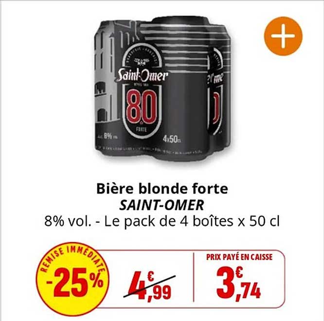 Bière blonde forte SAINT-OMER