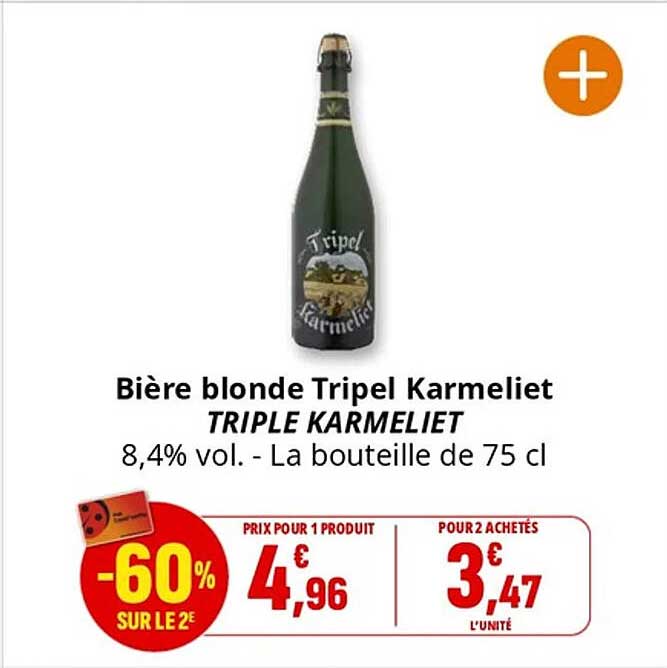 Bière blonde Tripel Karmeliet