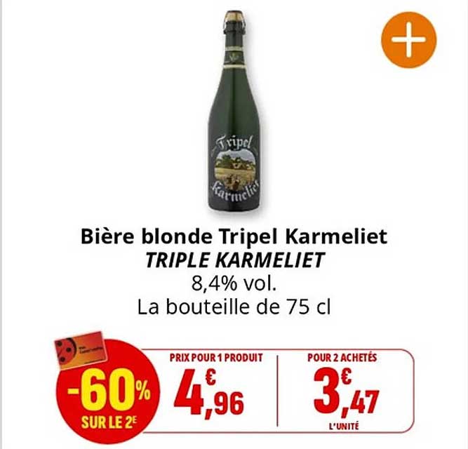 Bière blonde Tripel Karmeliet