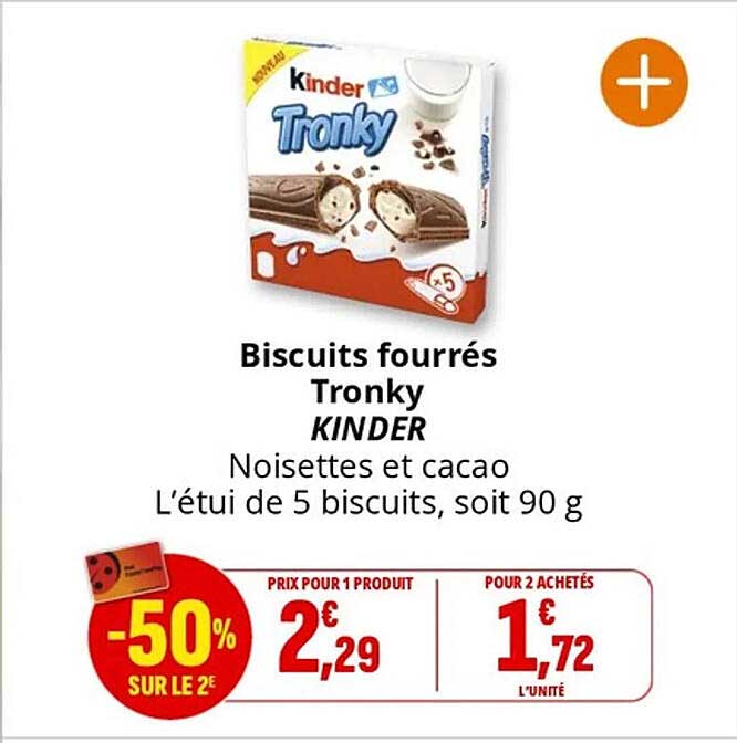 Biscuits fourrés TronkY