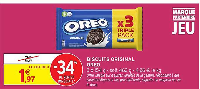 BISCUITS ORIGINAL OREO