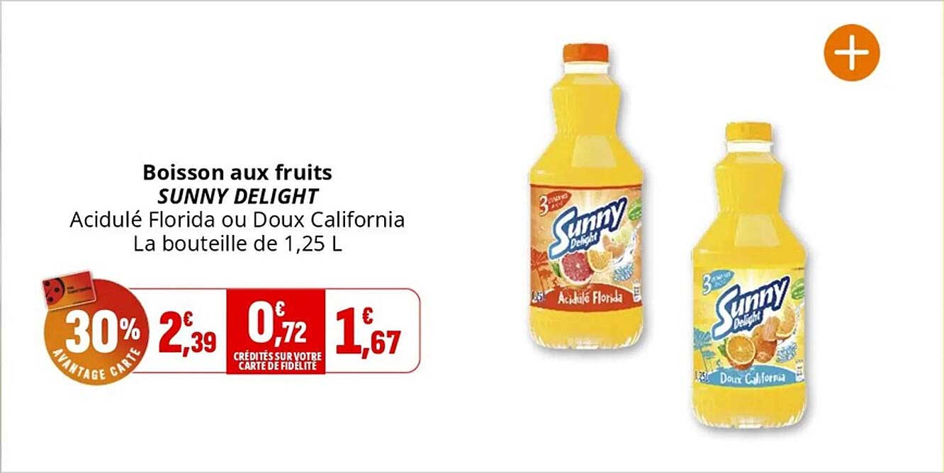 Boisson aux fruits SUNNY DELIGHT