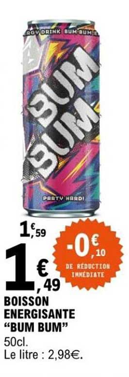 BOISSON ENERGISANTE "BUM BUM"
